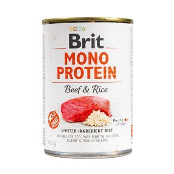 Brit Care Mono Protein влажный корм для собак 400 г - говядина и рис 100832/100054/9735 фото