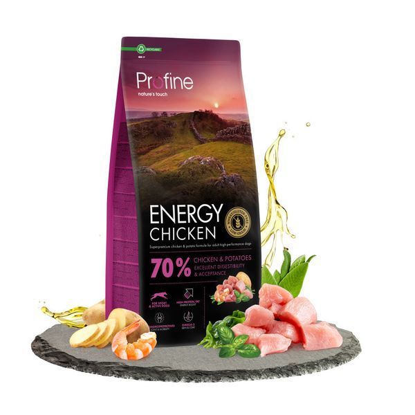 Profine Energy сухий корм для собак 12 кг - курка та картопля 173072 фото