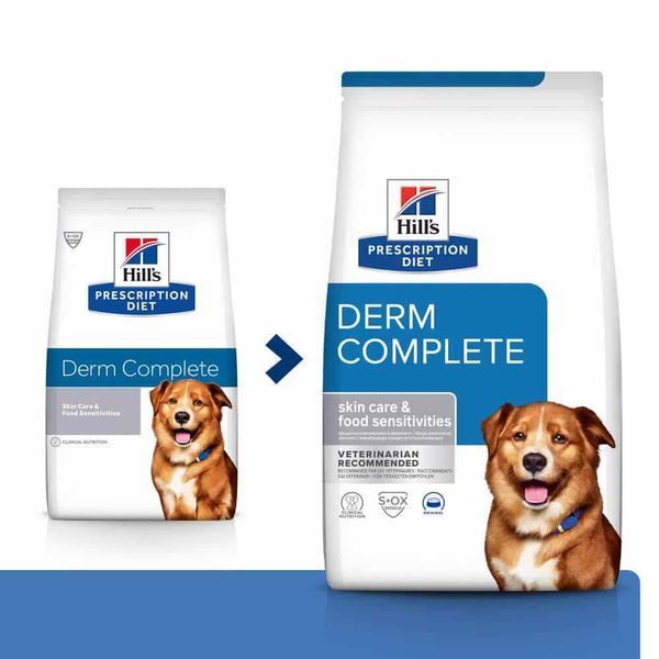 Hill&rsquo;s Prescription Diet Derm Complete cухой корм для собак 4 кг 606167 фото