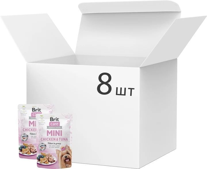 Brit Care Mini влажный корм для собак 8 x 85 г - курица и тунец 100912/100217/4425 фото