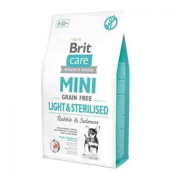 Brit Care Grain Free Mini Light&Sterilised сухий корм для собак 2 кг - кролик і лосось 170785/1067 фото