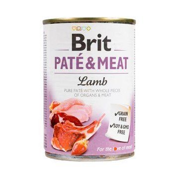 Brit Care Pate&Meat влажный корм для собак 400 г - ягненок 100861/100077/0441 фото