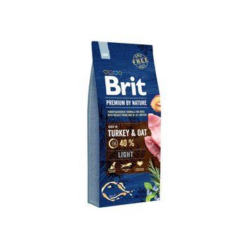 Brit Premium Light сухой корм для собак 15 кг - индейка 170841/6604 фото