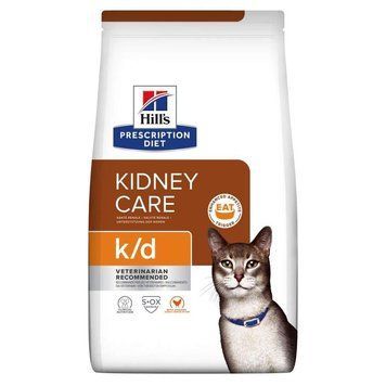 Hill&rsquo;s Prescription Diet Kidney Care k/d сухий корм для котів 1,5 кг - курка 607647 фото