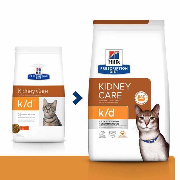 Hill&rsquo;s Prescription Diet Kidney Care k/d сухий корм для котів 1,5 кг - курка 607647 фото