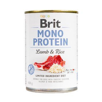 Brit Care Mono Protein влажный корм для собак 400 г - ягненок и рис 100833/100053/9728 фото