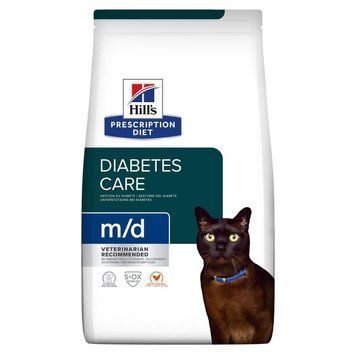 Hill&rsquo;s Prescription Diet Diabetes Care m/d сухой корм для кошек 1,5 кг - курица 605918 фото