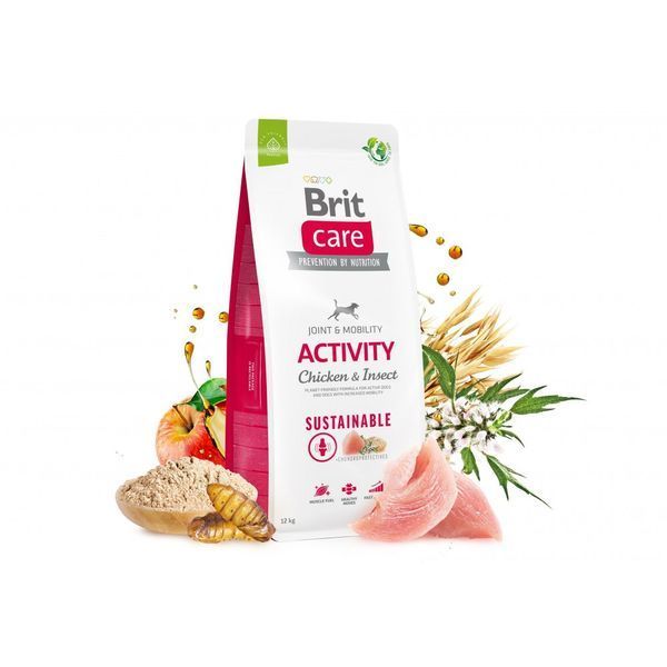 Brit Care Sustainable Activity сухой корм для собак 3 кг - курица и насекомые 172191 фото