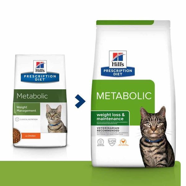 Hill&rsquo;s Prescription Diet Metabolic сухой корм для кошек 1,5 кг - курица 605941 фото