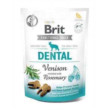 Brit Functional Snack Dental ласощі для собак 150 г - олень та розмарин 111418/9949 фото