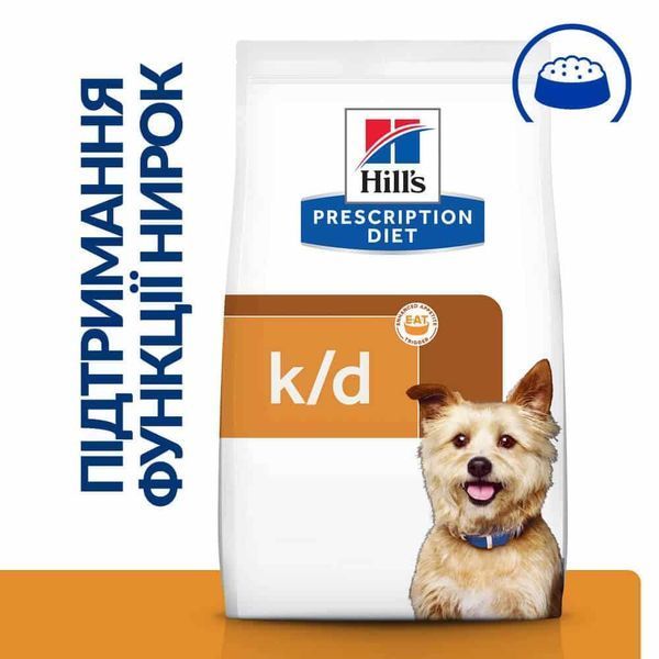 Hill's Prescription Diet Kidney Care k/d сухий корм для собак 1,5 кг - курка 605879 фото