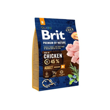 Brit Premium Adult M сухий корм для собак 3 кг - курка 170816/6352 фото