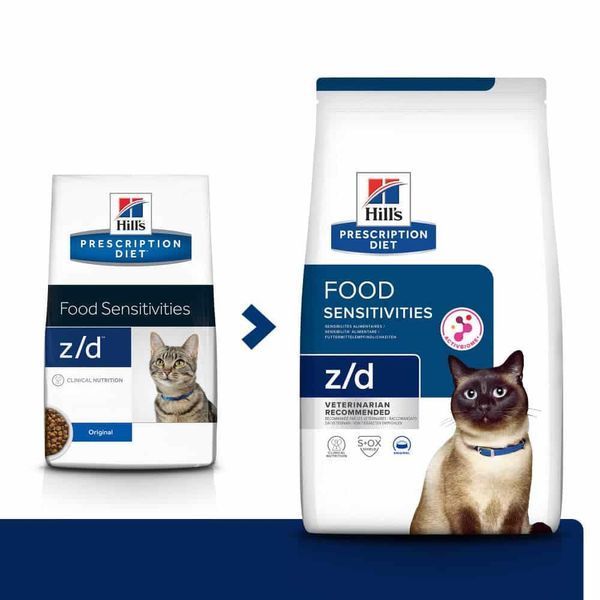 Hill&rsquo;s Prescription Diet Food Sensitivities z/d сухой корм для кошек 1,5 кг 607641 фото
