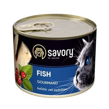 Savory Adult влажный корм для кошек 200 г - рыба 30648 фото