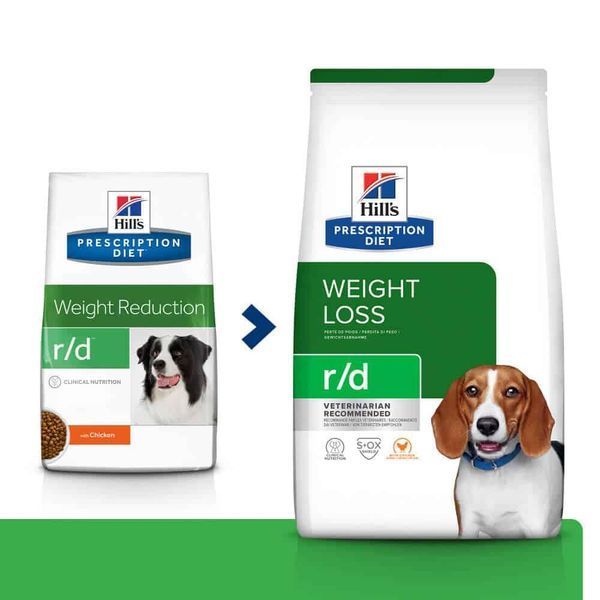 Hill's Prescription Diet Weight Loss r/d сухой корм для собак 1,5 кг - курица 605939 фото