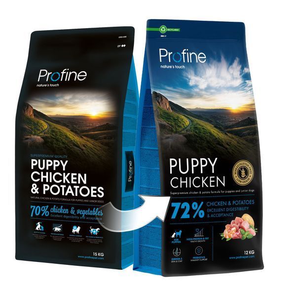 Profine Puppy сухой корм для щенков 12 кг - курица и картофель 173062 фото