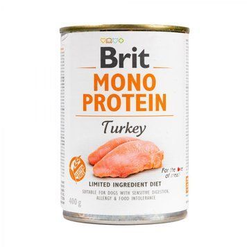 Brit Care Mono Protein влажный корм для собак 400 г - индейка 100838/100060/9780 фото