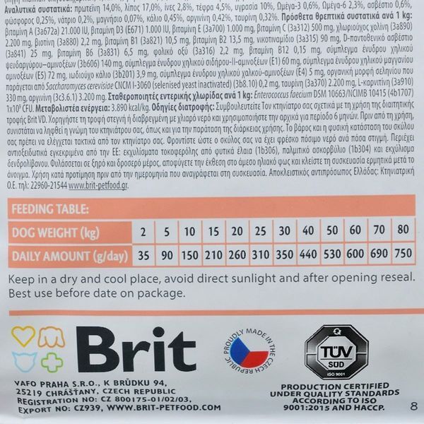 Brit VetDiets Renal сухой корм для собак 2 кг - яйцо и горох 170949/8196 фото