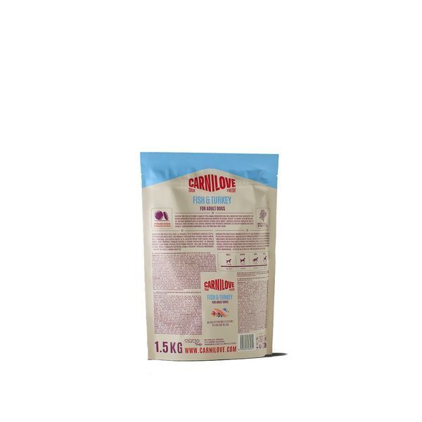 Carnilove True Fresh All Breed Adult сухий корм для собак 1,5 кг - риба та індичка 173745 фото