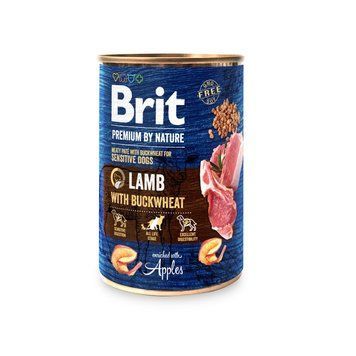 Brit Premium By Nature влажный корм для собак 400 г - ягненок, гречка и яблоки 100414/8614 фото