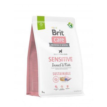 Brit Care Sustainable Sensitive сухой корм для собак 3 кг - рыба и насекомые 172188 фото