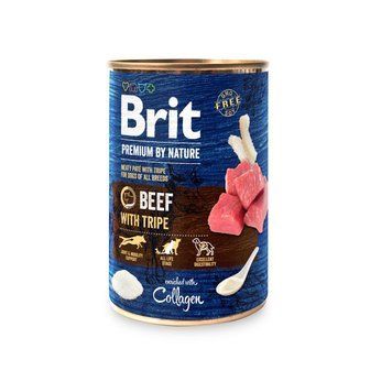 Brit Premium By Nature вологий корм для собак 400 г - говядина, рубец и коллаген 100411/8584 фото