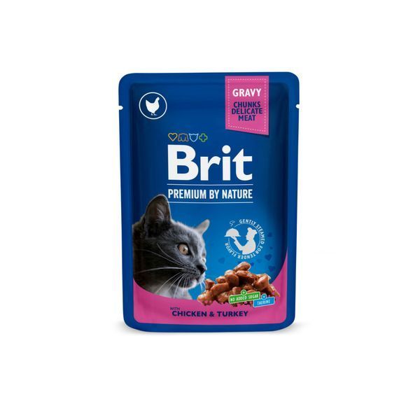 Brit Premium Family Plate набор влажного корма для кошек 12 х 100 г - ассорти 100278/506255 фото