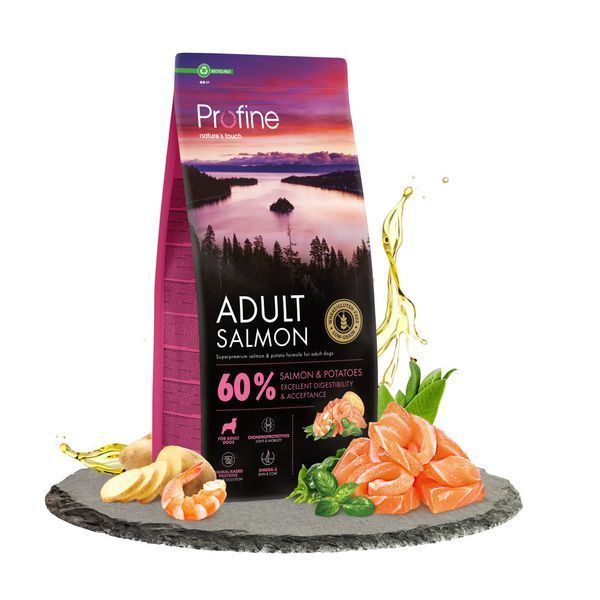 Profine Adult сухой корм для собак 12 кг - лосось и картофель 173083 фото