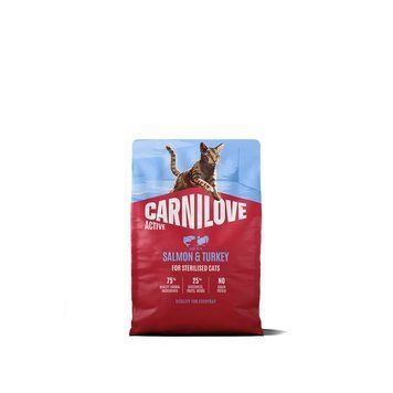 Carnilove Active сухий корм для стерилізованих котів 2 кг - лосось та індичка 173710 фото
